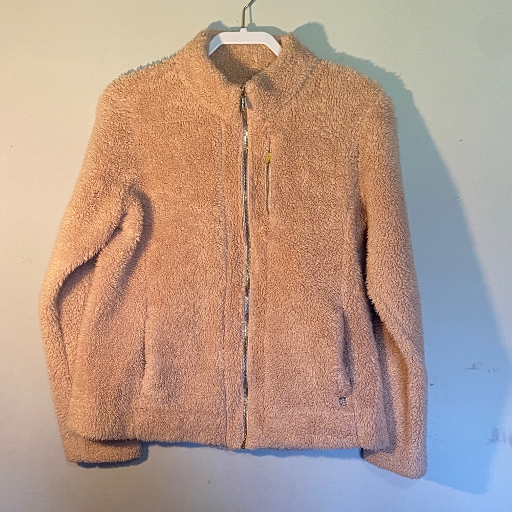 Cozy light, pink Sherpa Jacket